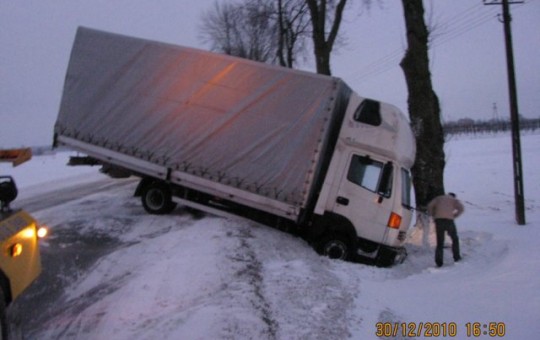 Wypadek Ciężarówka
